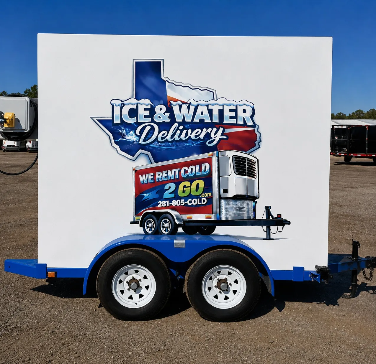 4x8 refrigerated trailer rental Houston