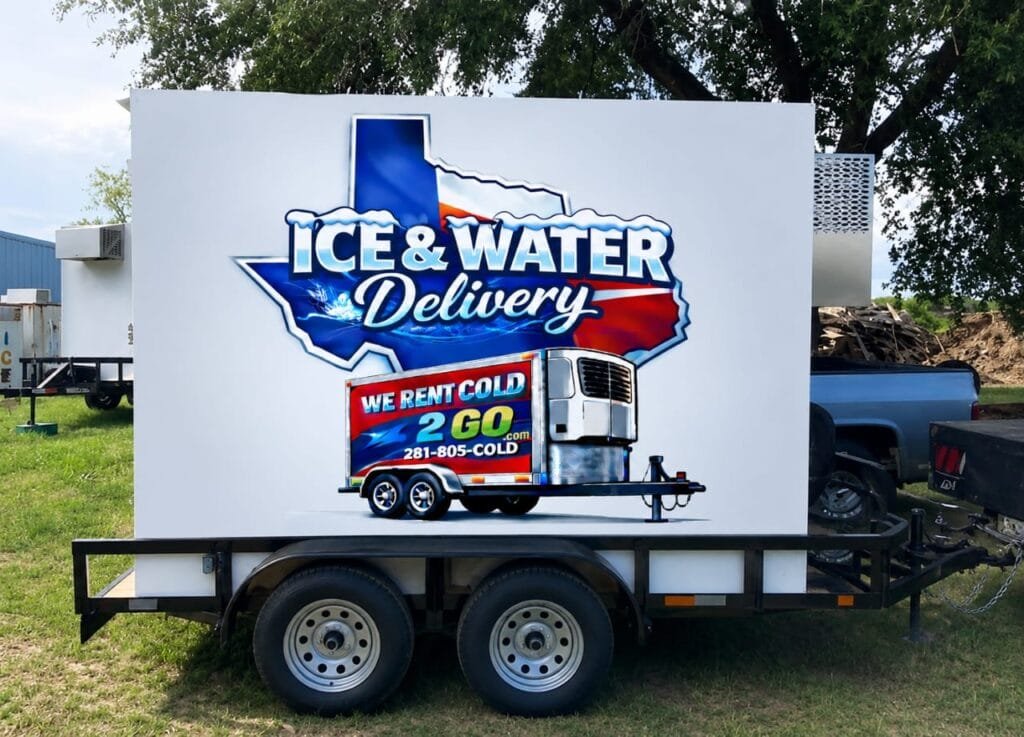 Houston refrigerated trailer delivery area